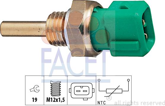 FACET 7.3211 - Sensore, Temperatura refrigerante www.autoricambi360.it