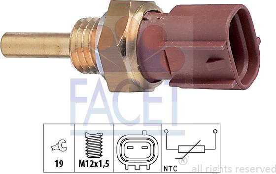 FACET 7.3213 - Sensore, Temperatura refrigerante www.autoricambi360.it