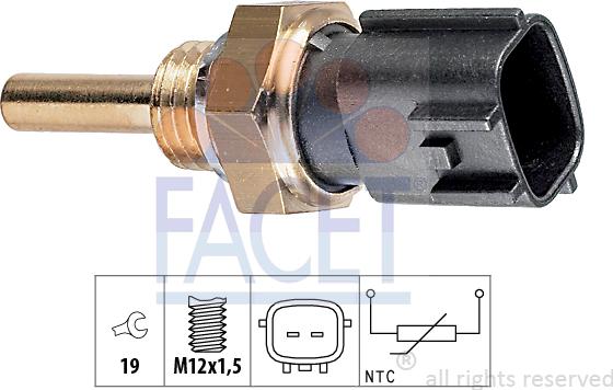 FACET 7.3225 - Sensore, Temperatura olio www.autoricambi360.it