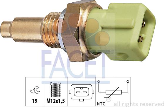 FACET 7.3220 - Sensore, Temperatura refrigerante www.autoricambi360.it