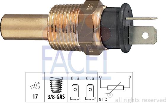 FACET 7.3228 - Sensore, Temperatura refrigerante www.autoricambi360.it