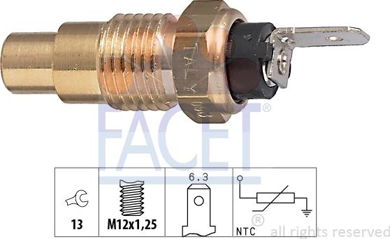 FACET 7.3223 - Sensore, Temperatura refrigerante www.autoricambi360.it