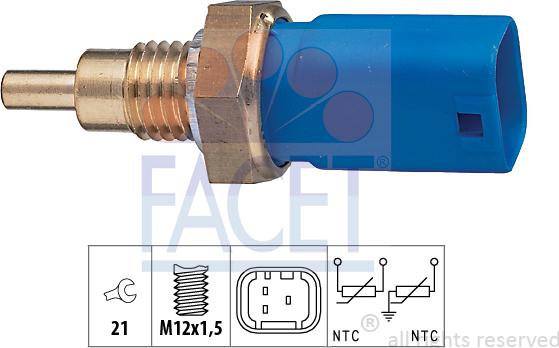 FACET 7.3275 - Sensore, Temperatura refrigerante www.autoricambi360.it
