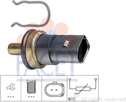 FACET 7.3278 - Sensore, Temperatura refrigerante www.autoricambi360.it