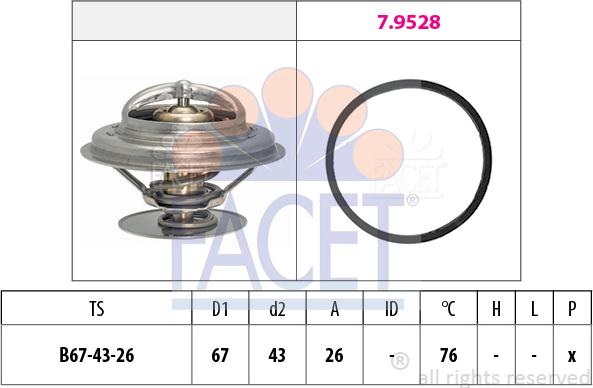 FACET 7.7996 - Termostato, Refrigerante www.autoricambi360.it