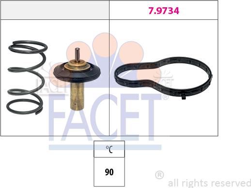 FACET 7.7990 - Termostato, Refrigerante www.autoricambi360.it