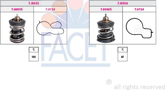 FACET 7.7991KK - Termostato, Refrigerante www.autoricambi360.it