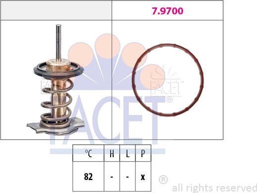 FACET 7.7998 - Termostato, Refrigerante www.autoricambi360.it