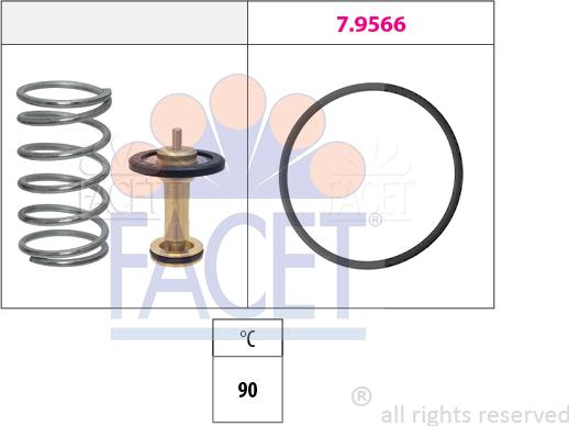 FACET 7.7945 - Termostato, Refrigerante www.autoricambi360.it