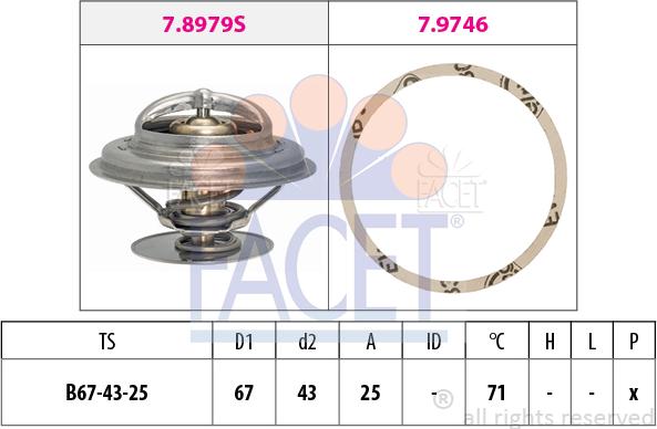 FACET 7.7942 - Termostato, Refrigerante www.autoricambi360.it