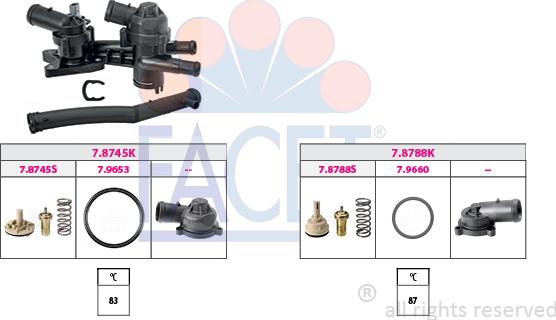 FACET 7.7956KK - Termostato, Refrigerante www.autoricambi360.it