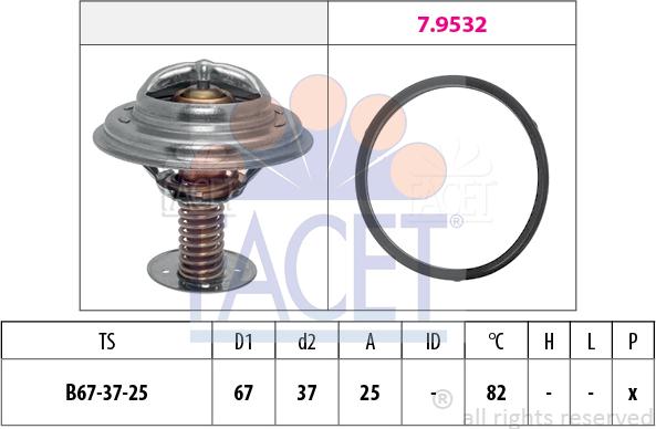 FACET 7.7952 - Termostato, Refrigerante www.autoricambi360.it