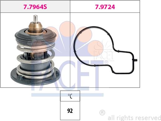FACET 7.7964 - Termostato, Refrigerante www.autoricambi360.it