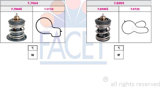 FACET 7.7963KK - Termostato, Refrigerante www.autoricambi360.it