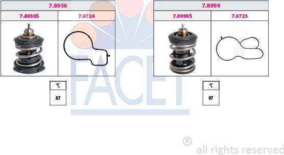 FACET 7.7984KK - Termostato, Refrigerante www.autoricambi360.it