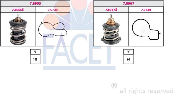 FACET 7.7986KK - Termostato, Refrigerante www.autoricambi360.it