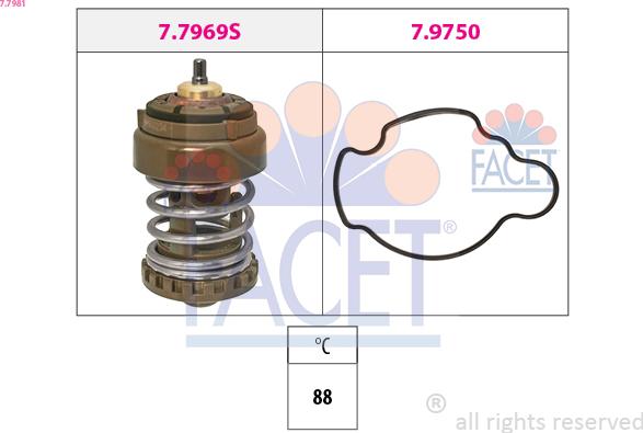 FACET 7.7981 - Termostato, Refrigerante www.autoricambi360.it