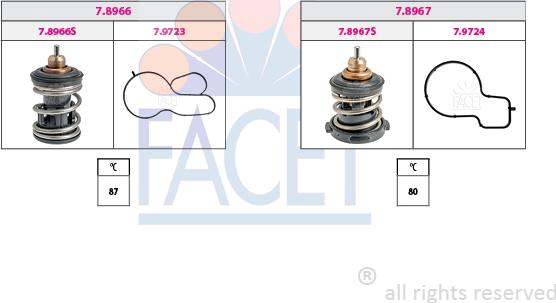FACET 7.7983KK - Termostato, Refrigerante www.autoricambi360.it
