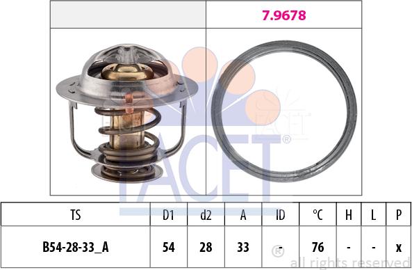 FACET 7.7934 - Termostato, Refrigerante www.autoricambi360.it