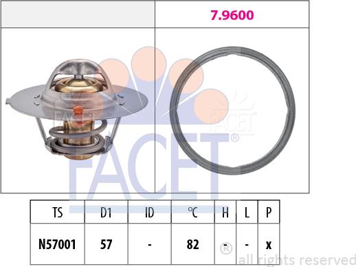 FACET 7.7938 - Termostato, Refrigerante www.autoricambi360.it