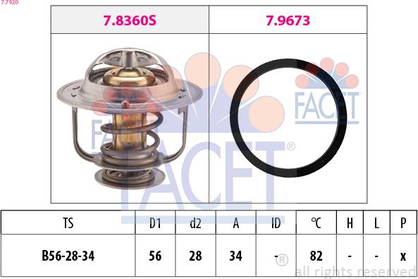FACET 7.7920 - Termostato, Refrigerante www.autoricambi360.it