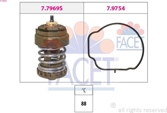 FACET 7.7921 - Termostato, Refrigerante www.autoricambi360.it