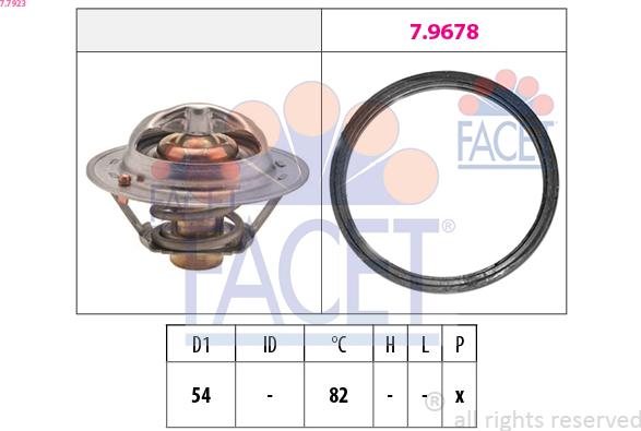 FACET 7.7923 - Termostato, Refrigerante www.autoricambi360.it