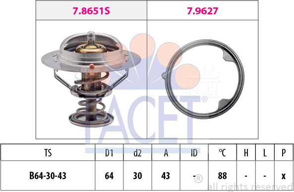 FACET 7.7979 - Termostato, Refrigerante www.autoricambi360.it