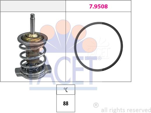 FACET 7.7974 - Termostato, Refrigerante www.autoricambi360.it