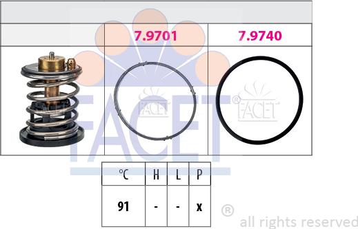 FACET 7.7975 - Termostato, Refrigerante www.autoricambi360.it