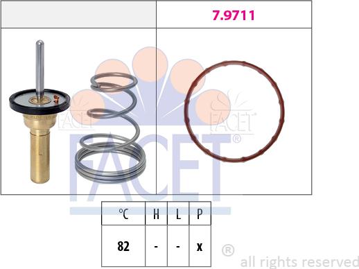 FACET 7.8736 - Termostato, Refrigerante www.autoricambi360.it