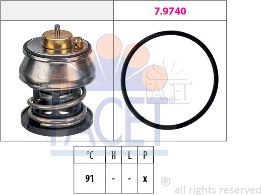 FACET 7.7977 - Termostato, Refrigerante www.autoricambi360.it