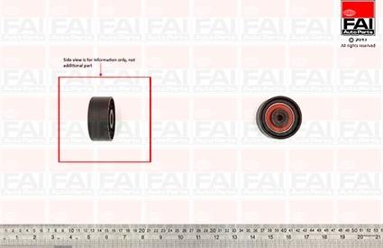 FAI T9594 - Galoppino / Guidacinghia, Cinghia Poly-V www.autoricambi360.it