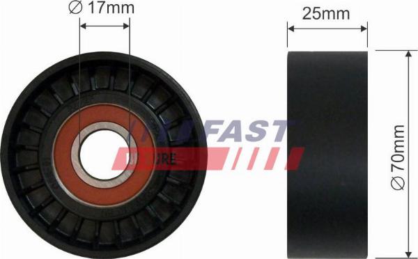 Fast FT44551 - Galoppino / Guidacinghia, Cinghia Poly-V www.autoricambi360.it