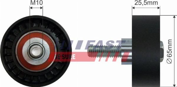 Fast FT44538 - Galoppino / Guidacinghia, Cinghia Poly-V www.autoricambi360.it
