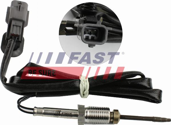 Fast FT80220 - Sensore, Temperatura gas scarico www.autoricambi360.it