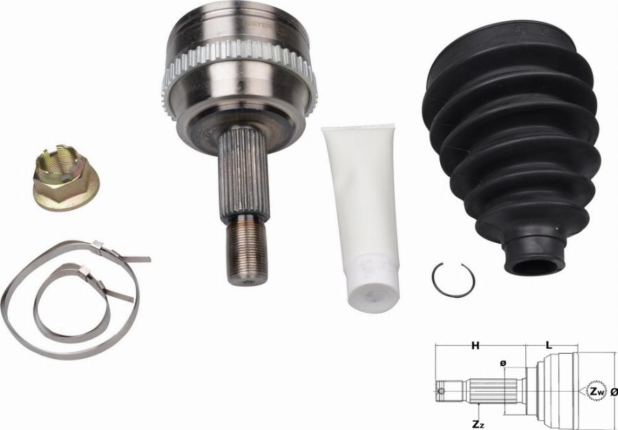 Fast FT25092K - Kit giunti, Semiasse www.autoricambi360.it