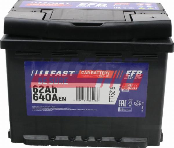 Fast FT75219 - Batteria avviamento www.autoricambi360.it