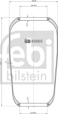 FEBI Bilstein 45665 - Soffietto, Sospensione pneumatica www.autoricambi360.it