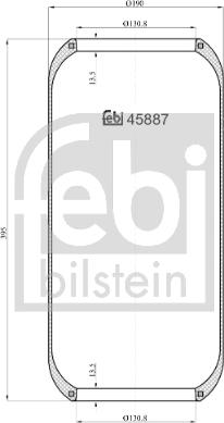 FEBI Bilstein 45887 - Soffietto, Sospensione pneumatica www.autoricambi360.it