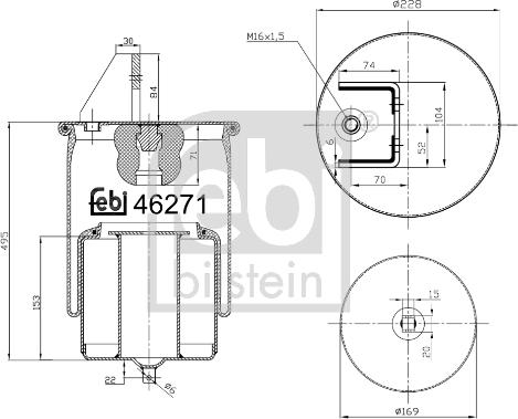 FEBI Bilstein 46271 - Soffietto, Sospensione pneumatica www.autoricambi360.it