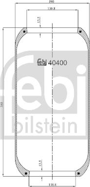 FEBI Bilstein 40400 - Soffietto, Sospensione pneumatica www.autoricambi360.it