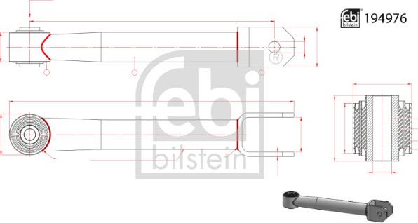 FEBI Bilstein 194976 - Asta / Puntone, Stabilizzatore www.autoricambi360.it