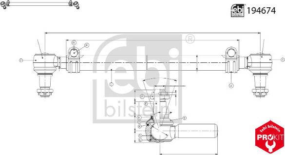 FEBI Bilstein 194674 - Barra sterzo www.autoricambi360.it