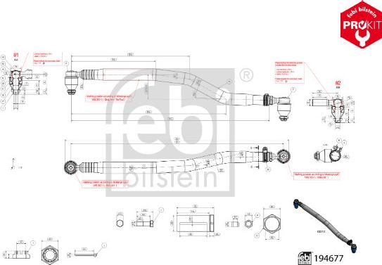 FEBI Bilstein 194677 - Barra sterzo www.autoricambi360.it