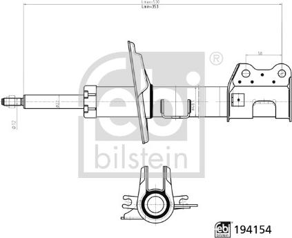 Febi Bilstein 194154 - Ammortizzatore www.autoricambi360.it