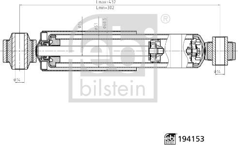 Febi Bilstein 194153 - Ammortizzatore www.autoricambi360.it