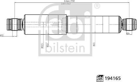 Febi Bilstein 194165 - Ammortizzatore www.autoricambi360.it