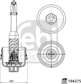 Febi Bilstein 194375 - Calotta, Carter filtro olio www.autoricambi360.it
