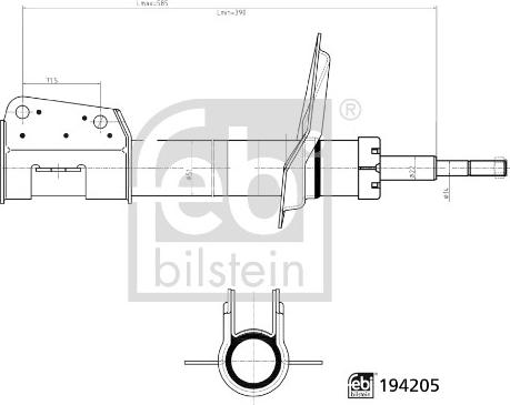 Febi Bilstein 194205 - Ammortizzatore www.autoricambi360.it